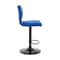 Armen Living Bardot Adjustable Height Blue Faux Leather Swivel Bar Stool LCBABABLBLUE - alternate 4